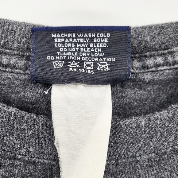 Colgate University Charcoal Gray Academia Crewneck Logo Graphic T-Shirt Men's L - Picture 7 of 7